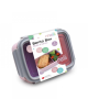 Melii Παιδικό Δοχείο Φαγητού Bento 2 θέσεων 880ml Pink-Purple MEL21800 