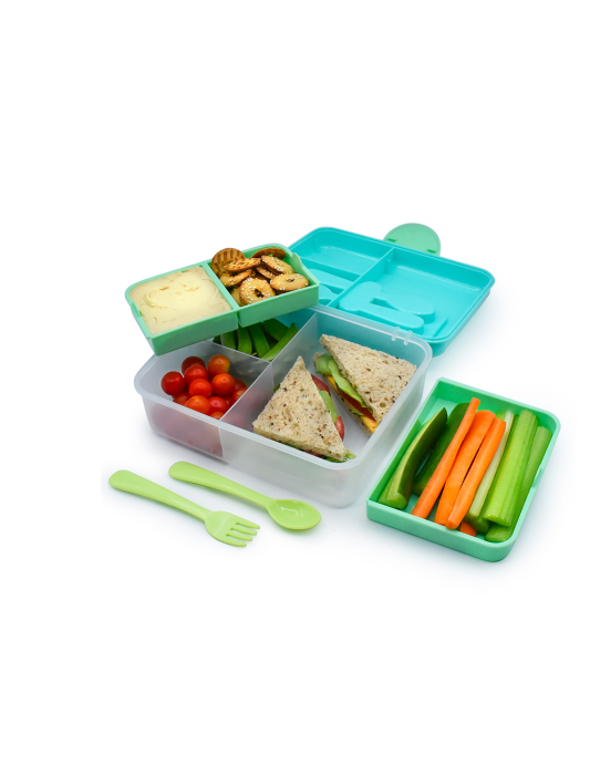 Melii Διώροφο Bento Lime-Mint-Blue  MEL21510