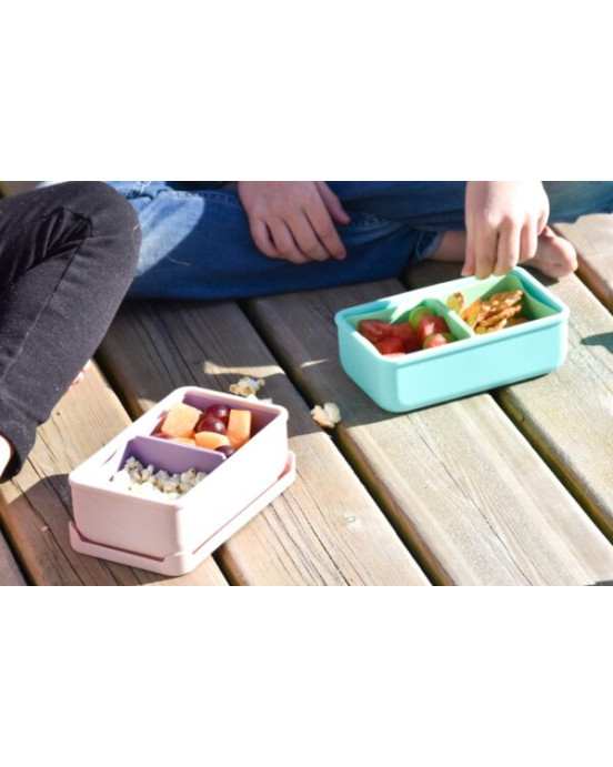 Melii Bento Σιλικόνης 2 Θέσεων 700ml  aqua MEL22310 