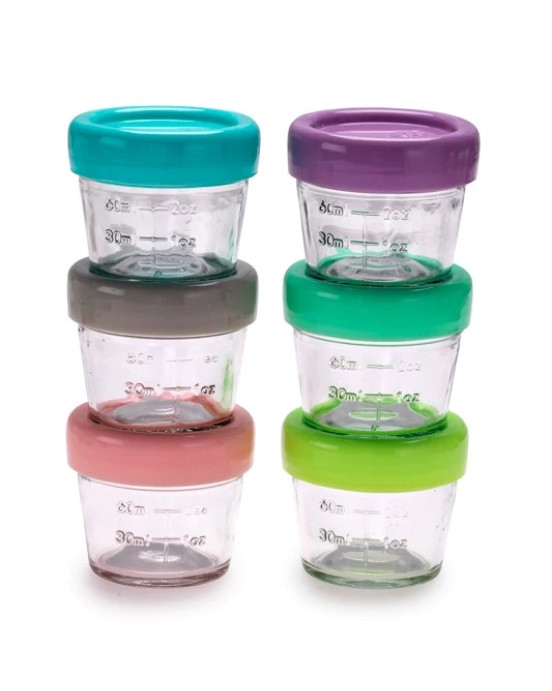 Melii – Γυάλινα δοχεία φαγητού 6τμχ. 118ml MEL16600 