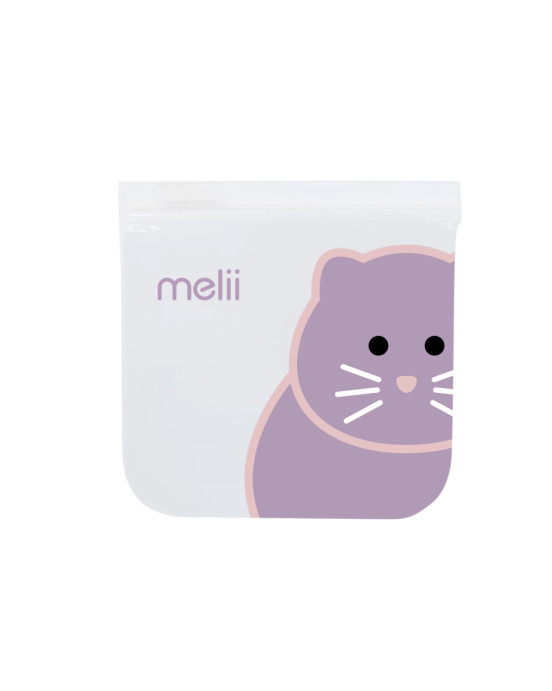 Melii  Επαναχρησιμοποιούμενα Τσαντάκια Για Σνακ 2 Cat + 2 Unicorn MEL21200