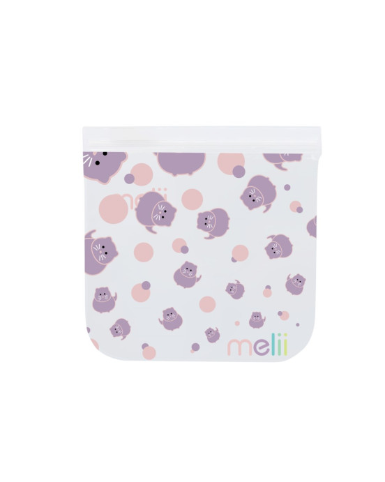 Melii  Επαναχρησιμοποιούμενα Τσαντάκια Για Σνακ 2 Cat + 2 Unicorn MEL21200