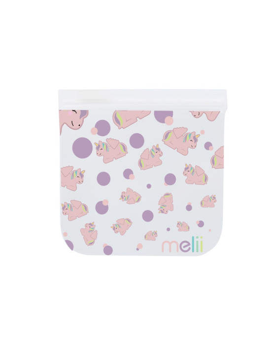 Melii  Επαναχρησιμοποιούμενα Τσαντάκια Για Σνακ 2 Cat + 2 Unicorn MEL21200