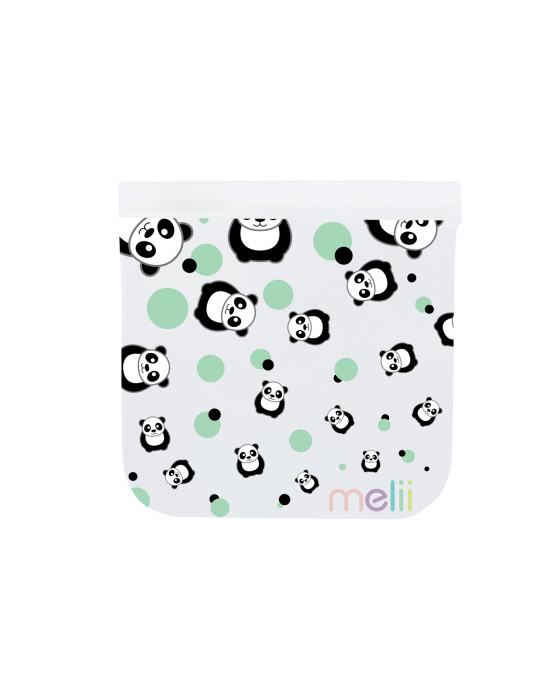 Melii  Επαναχρησιμοποιούμενα Τσαντάκια Για Σνακ 2 Panda + 2 Bear MEL21220