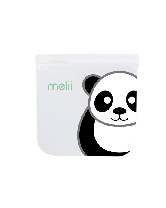 Melii  Επαναχρησιμοποιούμενα Τσαντάκια Για Σνακ 2 Panda + 2 Bear MEL21220