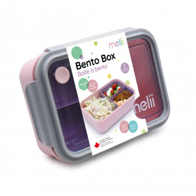 Melii – Melii Bento 3 θέσεων 1250ml ροζ/μωβ MEL21900