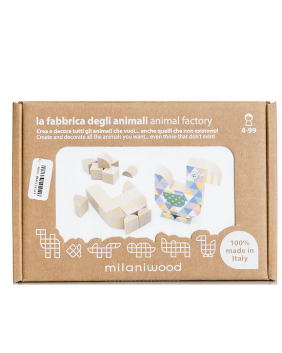 Milaniwood Ξύλινο παιχνίδι δημιουργίας Εργαστήριο ζώων MIL-LFA0-001