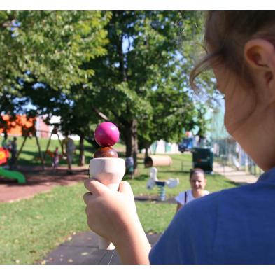 Milaniwood Ξύλινο επιτραπέζιο παιχνίδι «Παγωτό-χωνάκι» ΜΙL-ΒGS0-001 