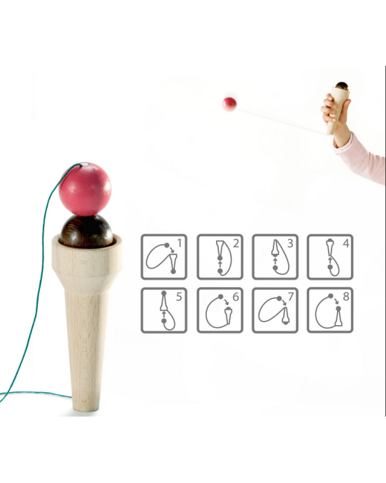 Milaniwood Ξύλινο επιτραπέζιο παιχνίδι «Παγωτό-χωνάκι» ΜΙL-ΒGS0-001 