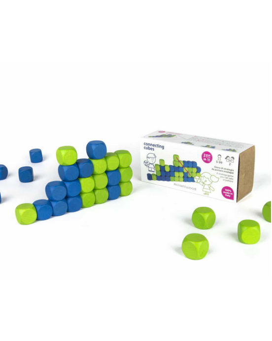 Milaniwood Ξύλινο επιτραπέζιο παιχνίδι Ένωσε τους κύβους 8057432851252