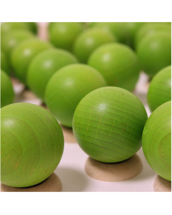 Milaniwood Ξύλινο επιτραπέζιο παιχνίδι «Μίνι πράσινο μπόουλινγκ» MIL-BWLX-001