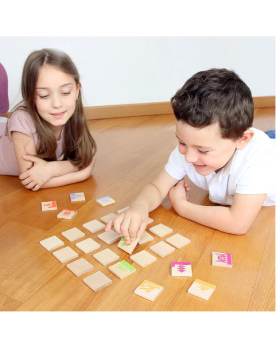 Milaniwood Ξύλινο επιτραπέζιο παιχνίδι «Ντόμινο του κόσμου»  MIL-DMNG-001 