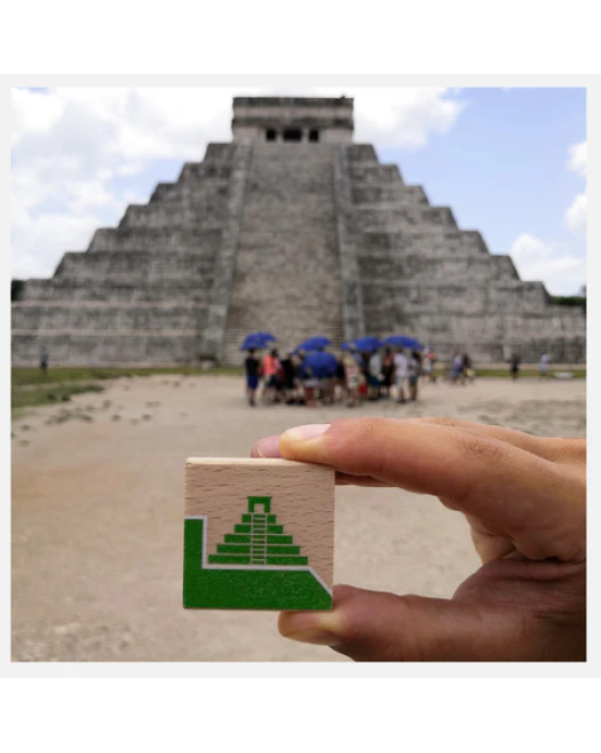 Milaniwood Ξύλινο επιτραπέζιο παιχνίδι «Ντόμινο του κόσμου»  MIL-DMNG-001 