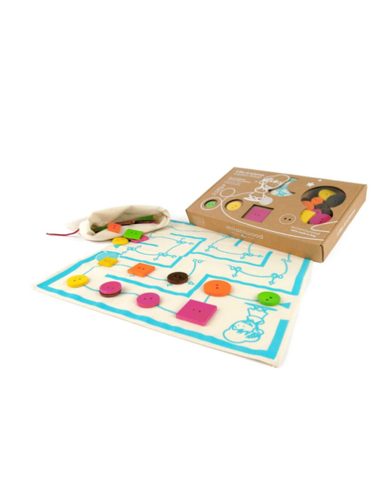 Milaniwood Ξύλινο επιτραπέζιο παιχνίδι «Ο μίτος της Αριάδνης» MIL-FDA0-001