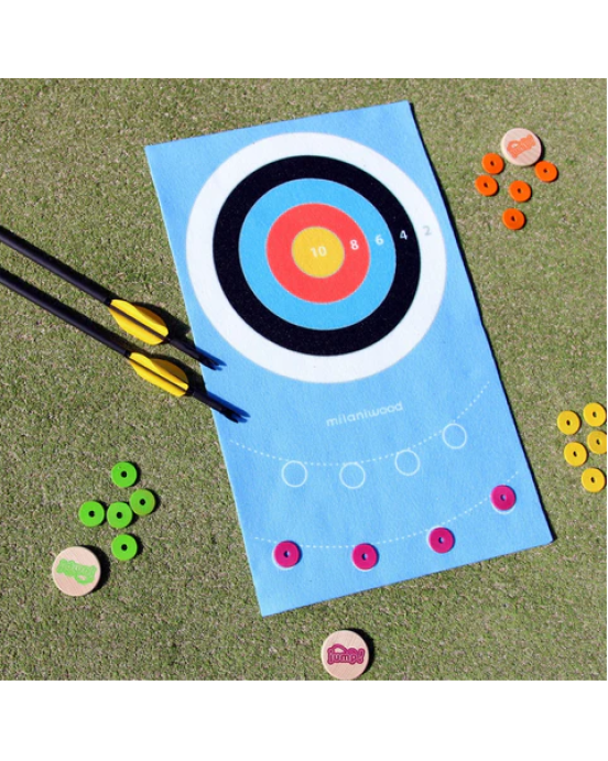 Milaniwood Ξύλινο επιτραπέζιο παιχνίδι Τοξοβολία MIL-JMP0-003