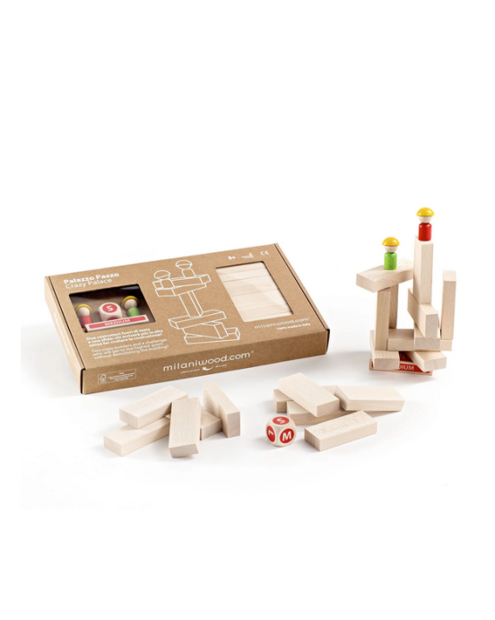 Milaniwood Ξύλινο επιτραπέζιο παιχνίδι Τρελό Παλάτι MIL-CZPX-001