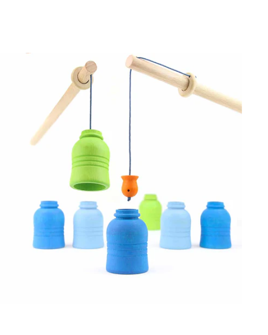 Milaniwood Ξύλινο επιτραπέζιο παιχνίδι ψαρέματος MIL-CMW-001