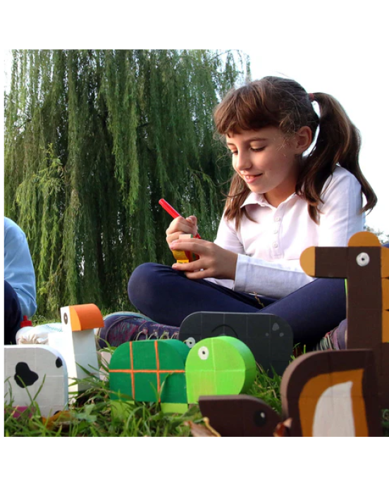 Milaniwood Ξύλινο παιχνίδι δημιουργίας Εργαστήριο ζώων MIL-LFA0-001