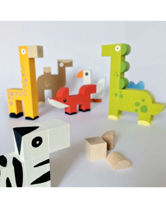 Milaniwood Ξύλινο παιχνίδι δημιουργίας Εργαστήριο ζώων MIL-LFA0-001