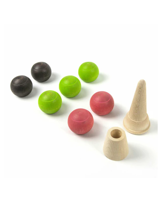 Milaniwood Ξύλινο παιχνίδι ισορροπίας - παγωτό χωνάκι Splash  MIL-MSPS0-001 