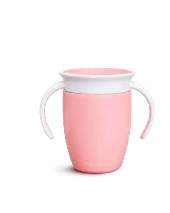 Munchkin εκπαιδευτικό κύπελλο Miracle 360° Trainer Cup 207ml ροζ 12272
