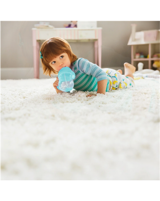 Munchkin Εκπαιδευτικό Ποτήρι Με Καλαμάκι και Με Βαρίδι Click Lock Tip & Sip Cup 207ml Μπλε 12257