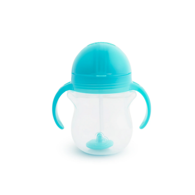 Munchkin Εκπαιδευτικό Ποτήρι Με Καλαμάκι και Με Βαρίδι Click Lock Tip & Sip Cup 207ml Μπλε 12257