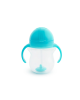 Munchkin Εκπαιδευτικό Ποτήρι Με Καλαμάκι και Με Βαρίδι Click Lock Tip & Sip Cup 207ml Μπλε 12257