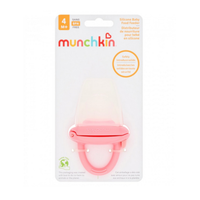 Munchkin Πιπίλα Δοκιμής Φρέσκου Φαγητού Καπάκι ροζ  11492p