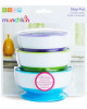 Munchkin Πολύχρωμα Μπωλ Φαγητού με Βεντούζα 6m+ Blue/Purple 3τμχ 1107502