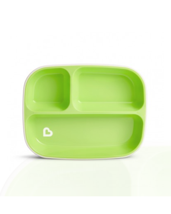 Munchkin Δίσκος Φαγητού με Αντιολισθητική Βάση 2 τμx Μπλε /Πράσινο  12448a