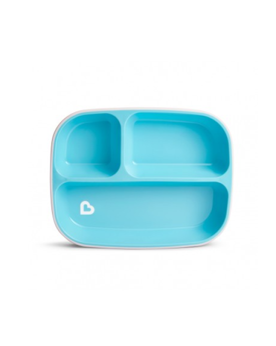 Munchkin Δίσκος Φαγητού με Αντιολισθητική Βάση 2 τμx Μπλε /Πράσινο  12448a