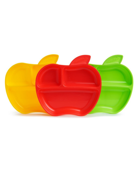 Munchkin Σετ 3 Μπολ σε σχήμα μήλου “Apple Plates” 6m+ 12102