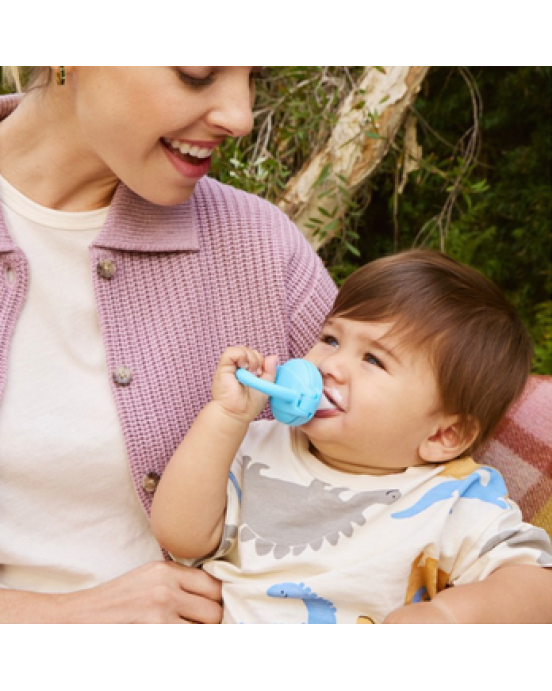 Munchkin Πιπίλα Δοκιμής Φρέσκου Φαγητού Καπάκι γαλάζιο 11492b