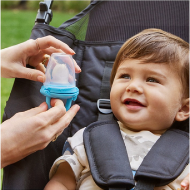 Munchkin Πιπίλα Δοκιμής Φρέσκου Φαγητού Καπάκι γαλάζιο 11492b