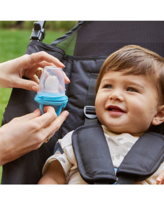 Munchkin Πιπίλα Δοκιμής Φρέσκου Φαγητού Καπάκι γαλάζιο 11492b