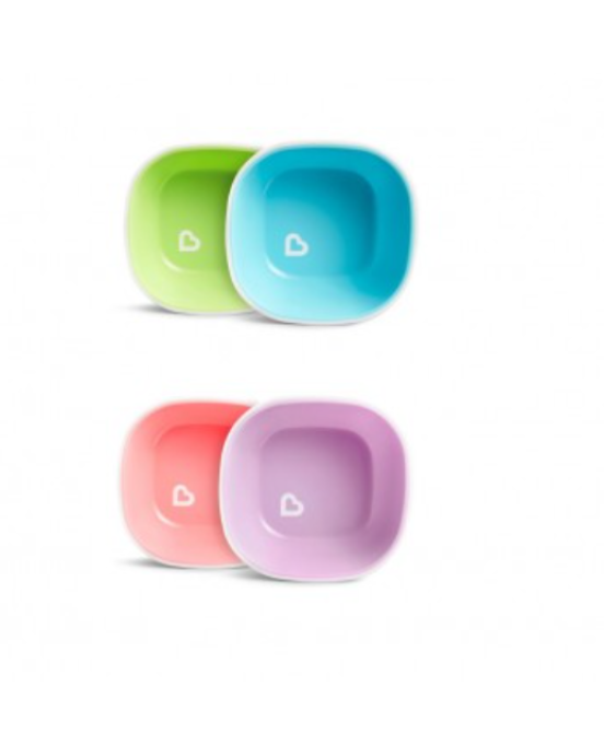 Munchkin Μπολ με αντιολισθητική βάση μπλε πράσινο 2 Τεμάχια 12446b