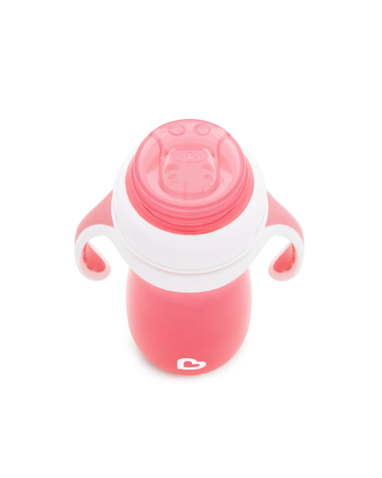 Munchkin  Gentle Transition Cup 9M+, Μεταβατικό Κύπελλο ροζ- 300ml  90141