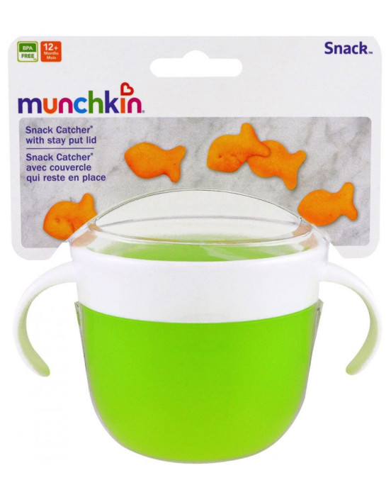 Munchkin Snack Ποτηράκι - Δοχείο Για Σνακ 12m+ Πράσινο 11401c