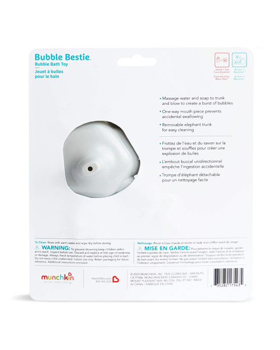 Munchkin Παιχνίδι μπάνιου Bubble Bestie Ελέφαντας που κάνει φούσκες51939