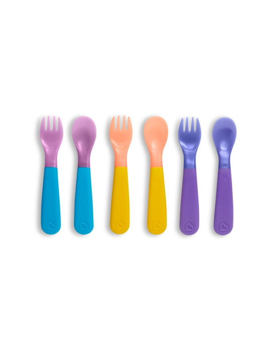 Munchkin Σετ Πολύχρωμα Πιρούνια & Κουτάλια Colour Change Forks & Spoons (6τμχ) 12536