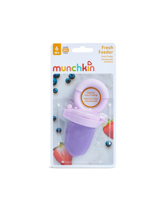 Munchkin Διχτάκι Ταϊσματος 6Μ+ Μωβ Fresh Food Feeder 11087 μωβ