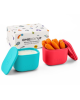 OmieBox  Σετ Ντιπάκια 2 τμχ Pink/Teal OMSILC301