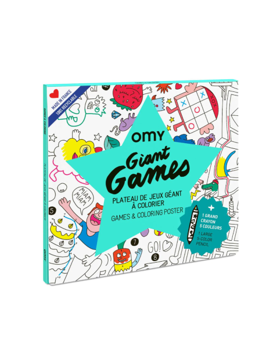 OMY, Giant Games and Coloring Poster POS63