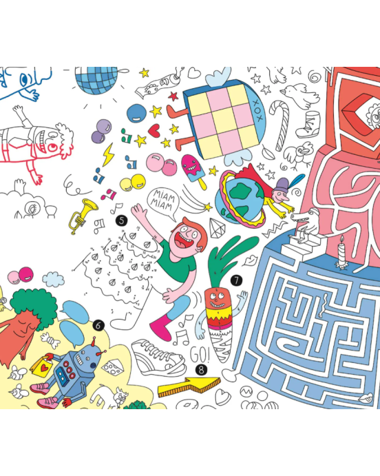 OMY, Giant Games and Coloring Poster POS63