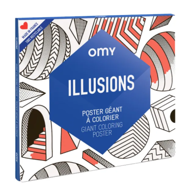 Αφίσα χρωματισμού Omy Illusions 70cm x 100cm POS64