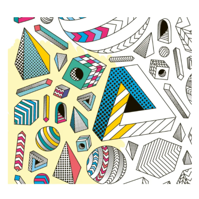 Αφίσα χρωματισμού Omy Illusions 70cm x 100cm POS64