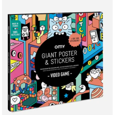 Αφίσα με αυτοκόλλητο Giant Video Game