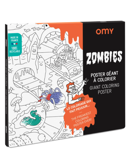 Αφίσα χρωματισμού Omy Zombies 70cm x 100cm POS45