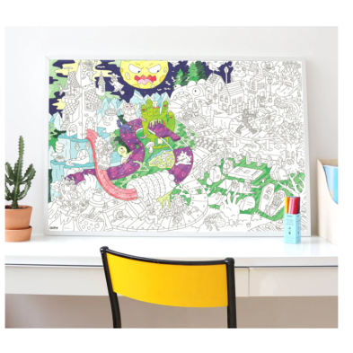 Αφίσα χρωματισμού Omy Zombies 70cm x 100cm POS45